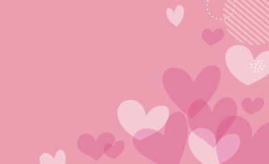 ハート背景イラスト素材