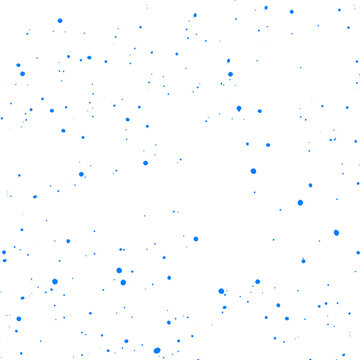 Blue dots scattered across a transparent background with varying sizes and shades