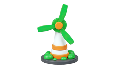 Stylized 3D Wind Turbine