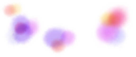 紫やピンクの滲んだ水彩テクスチャのふんわりあしらい素材