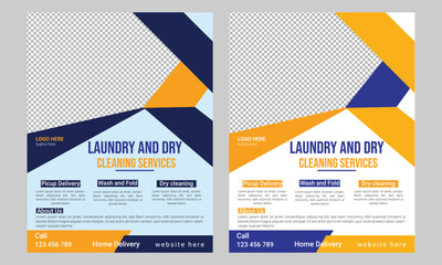 Laundry and Dry Cleaning Flyer Template