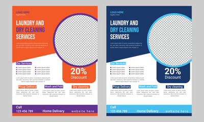 Laundry and Dry Cleaning Flyer Template