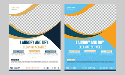 Laundry and Dry Cleaning Flyer Template