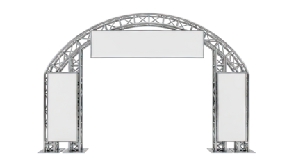 Truss Archway with Blank Billboards