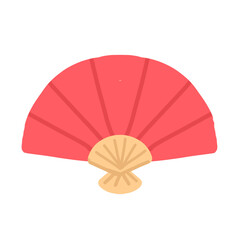 red chinese fan