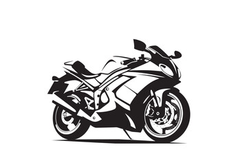 Obraz premium Modern Sport Motorcycle Vector Illustration Isolated