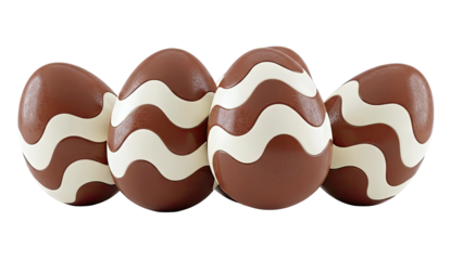 Swirled Chocolate Easter Eggs