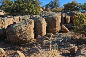 Boulders at Watson Dam Trail, Prescott, Arizona.