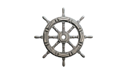 Wooden Ship's Wheel