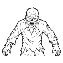 Fototapeta premium sketch of a man with a beard