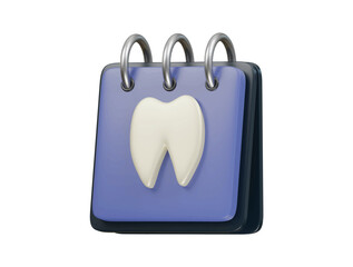 dental schedule icon 3d illustration render