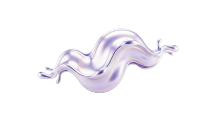 Iridescent Liquid Splash