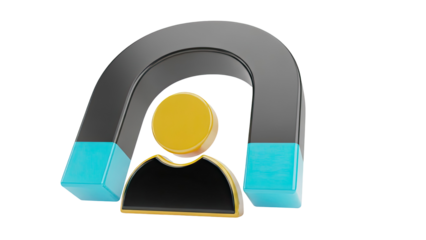 Magnet Attracting User Icon