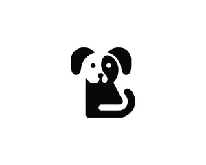 Cute Dog Logo Design Vector