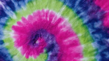 Vibrant tie-dye pattern with swirling colors