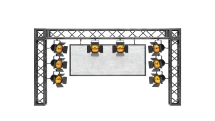 Stage Lighting Truss with Par Cans