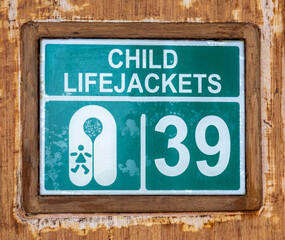 Child Lifejackets on a Cruise Ship