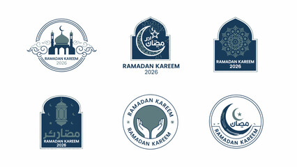 Ramadan Kareem Islamic Symbols and Logos.