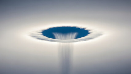 Fallstreak Hole or Cavum Cloud - Giant Circular Gap in Cloud Layer