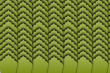 Fototapeta premium Green abstract background with repeating geometric shapes pattern