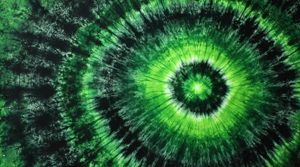 A radiant green cosmic explosion in abstract form