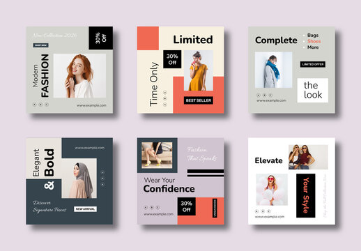 Modern Fashion Social Media Template