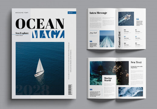 Ocean Magazine Template