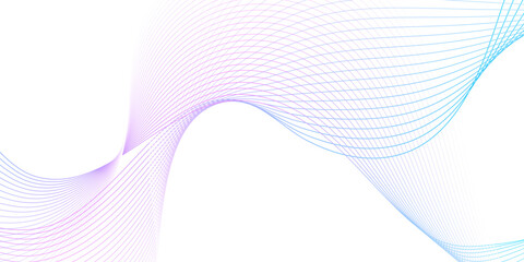 blue purple wave curve lines banner background .Digital frequency track equalizer. Stylized line art background. modern soft luxury texture with smooth and clean vector subtle background illustration