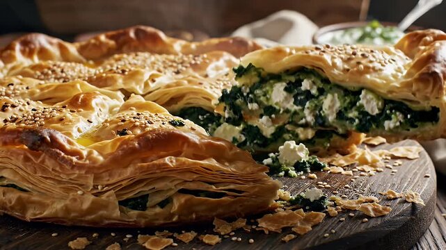 Delicious Homemade Spanakopita: A Greek Spinach Pie Recipe with Flaky Phyllo Dough