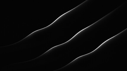 abstract background with a dark gray to black gradient, featuring overlapping wave or curve shapes with a grainy texture