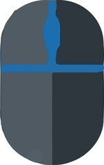 Minimalist Illustration of a Computer Mouse