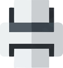 Simple Printer Icon Vector Illustration