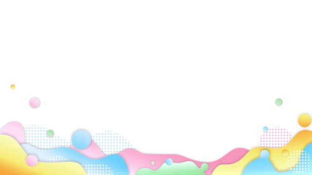 Liquid Pastel Abstract Animation with Bottom Placement &ndash; Soft Flow 4K