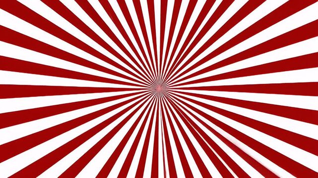 Hypnotic Red and White Stripes Animation Background for Visual Effects and Design