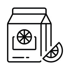 Fruit Juice Vector Outline Icon EPS 10 File