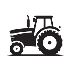 tractor vector silhouette clip art logo design illustration icon collection
