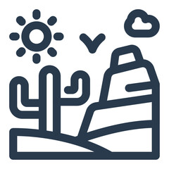 Kuwait desert landscape with sun and sand dunes