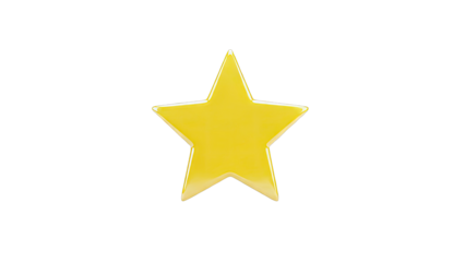 Glossy Yellow Star