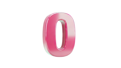 Shiny Pink Number 0