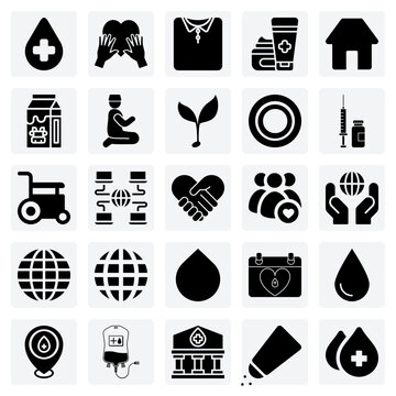 Basic Needs For Humanitarian Support &ndash; Food, Clothing, Housing, And Medical Supplies Like Vaccines For Disaster Relief Graphics.