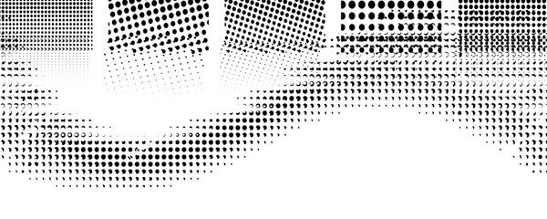Dotted wave line background. Black halftone undulate pattern. Abstract particle flow wave wallpaper.