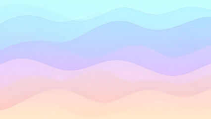Pastel Wavy Landscape Background