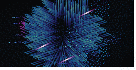 Futuristic vibrant abstract background with radial burst of light and energy emanating from center. IllustrationsVectors