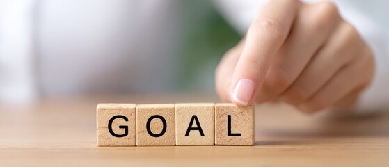 Setting and achieving personal goals office environment inspirational content motivational viewpoint success concept