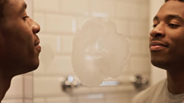 Breath Cloud on Mirror: Reflections of Self-Care