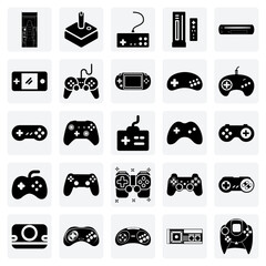 The Evolution Of Game Controllers – Showcasing Classic Joysticks And Gamepads From Nintendo, Sega, And Playstation. © Arju
