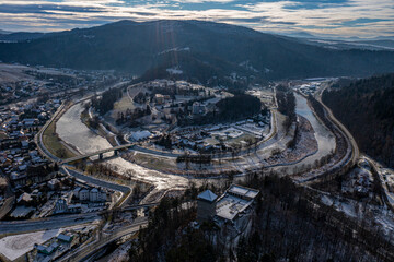 Muszyna Dolina Popradu, zima. © Maciej G. Szling