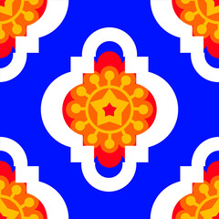 pattern, seamless, quatrefoil, tulip, flower, floral, geometric, moorish, arabesque, minimalist, modern, wallpaper, background, texture, grey, white, pastel, vector, illustration, design, decorative, 