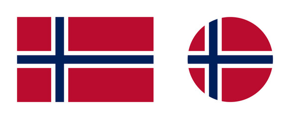 Vector illustration of norway flag