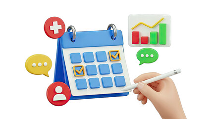 Digital Calendar and Productivity Icons